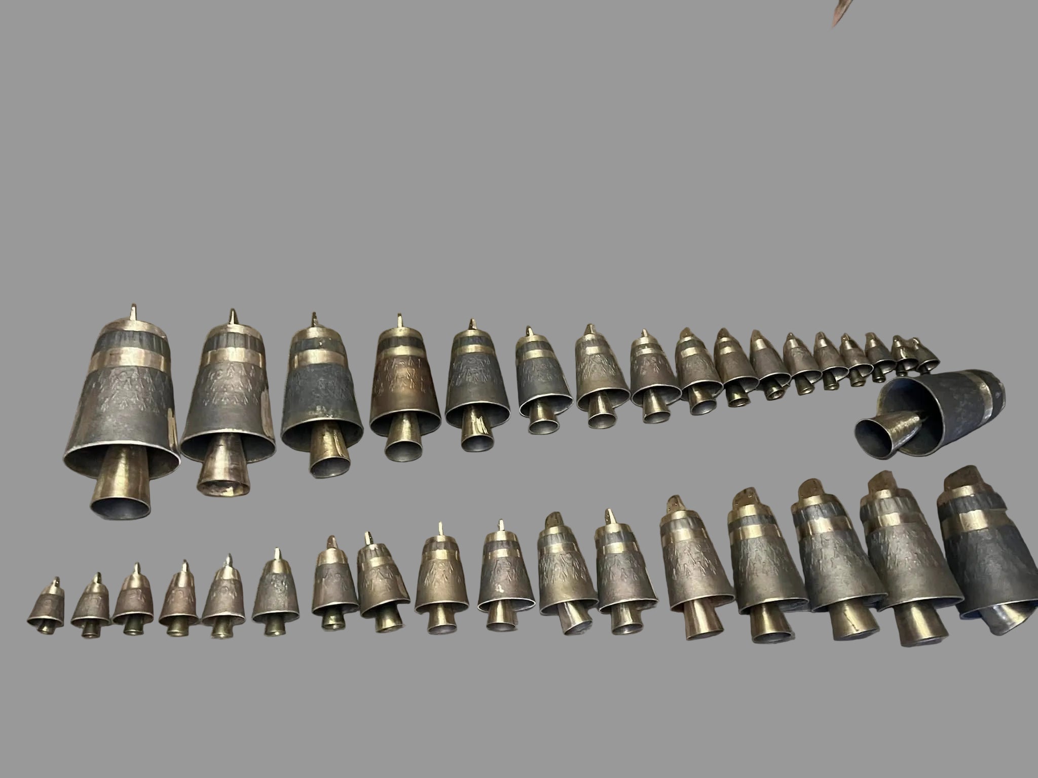 Greek handmade animal bells the entire series No. 1 – No. 17