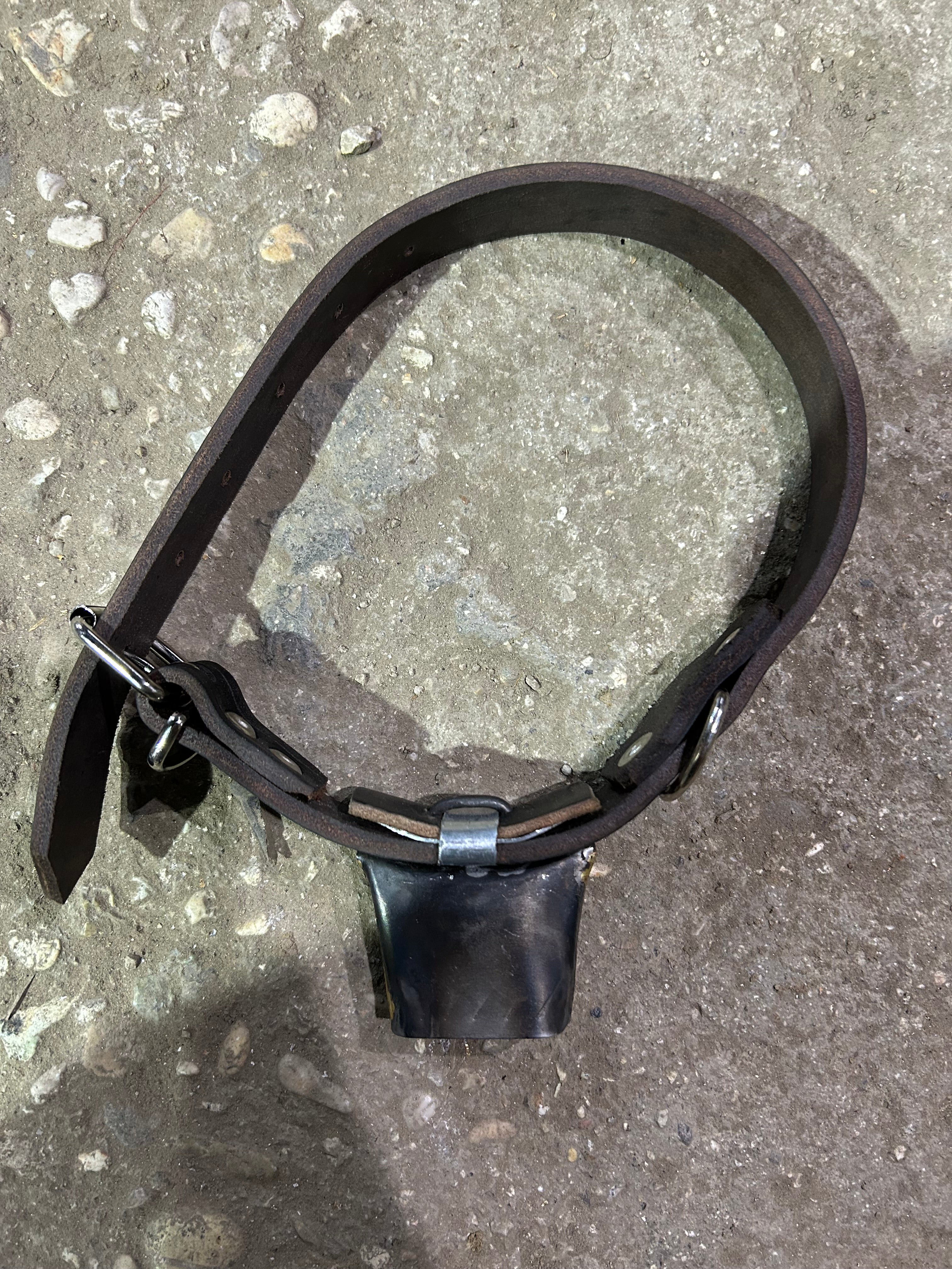 Sheet metal bell suitable for dogs
