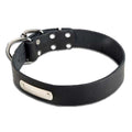 Dog leash with metal ID 100% durable leather. Make your own ID for your beloved dog.