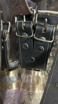 Sheep and goat leather collars 3,93 inch  x 25,6 inch