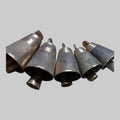 Greek handmade animal bells No.3 -4 -5 -6 -7 for goats and sheep Includes leather collars